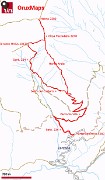08 Tracciato (bordi verdi) GPS Cima Menna con anello Monte Arale